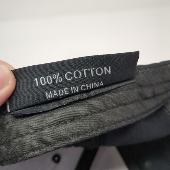 Micron Slideback Baseball Cap Black One Size Adjustable Embroidered Promo Shop - Picture 10 of 10